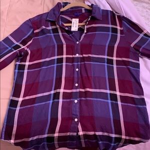Plaid shirt, never worn